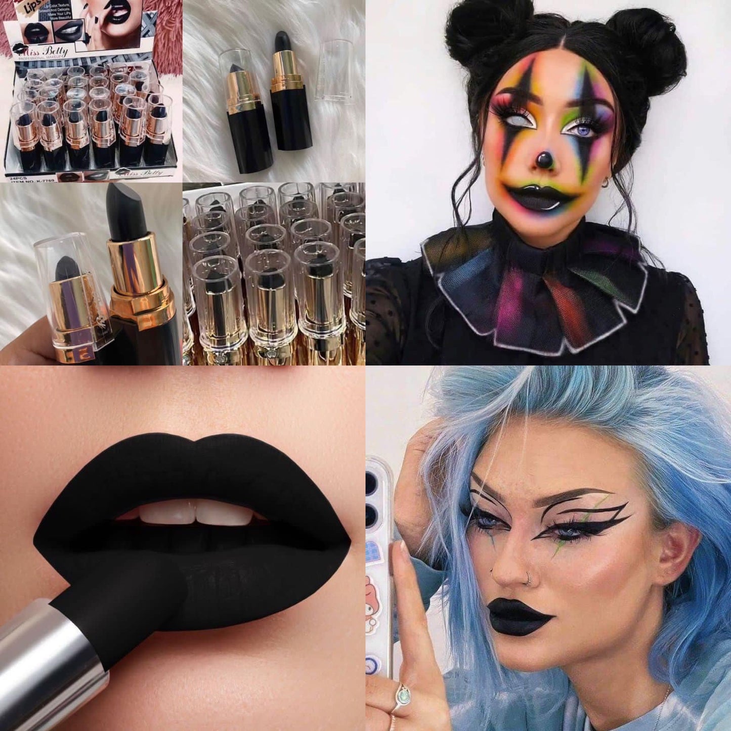 24 labial negro