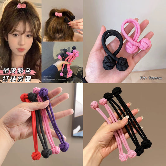12 bolitas nudo para el cabello