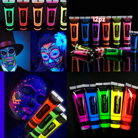 12 Pinturas neon