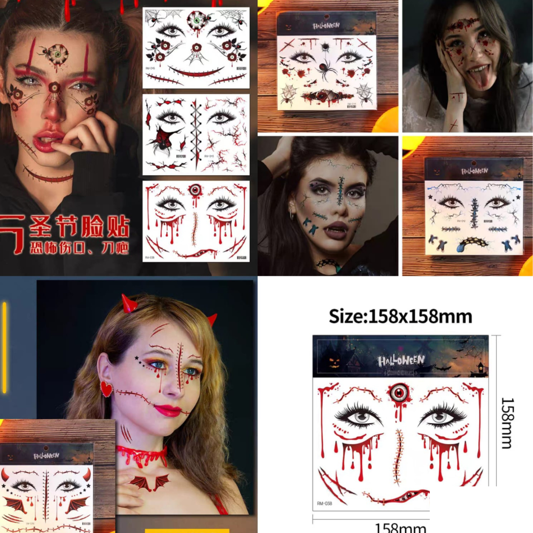 12 Tatuajes herida halloween