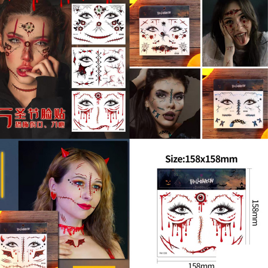 12 Tatuajes herida halloween