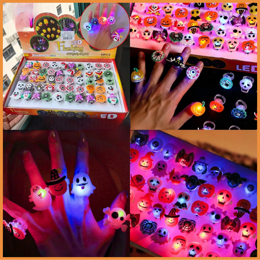50 Anillos halloween