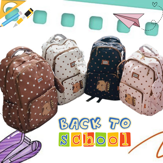 Mochila escolar capibara