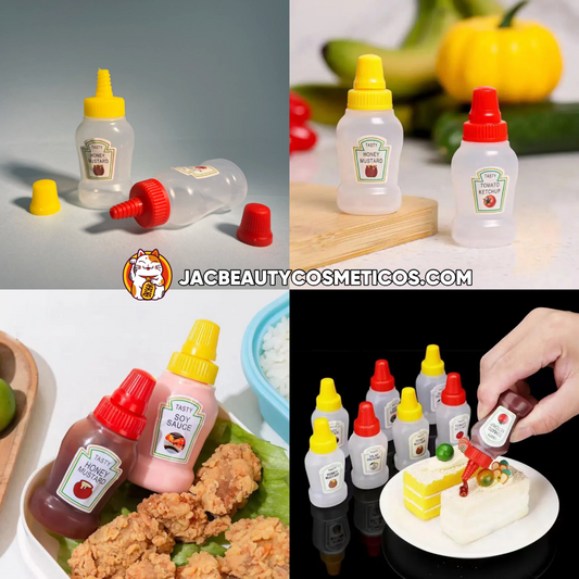 Mini botella duo para aderezo