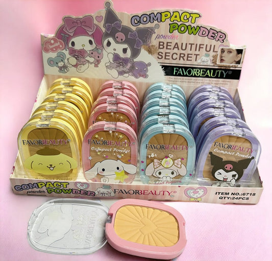 24 polvo compacto sanrio