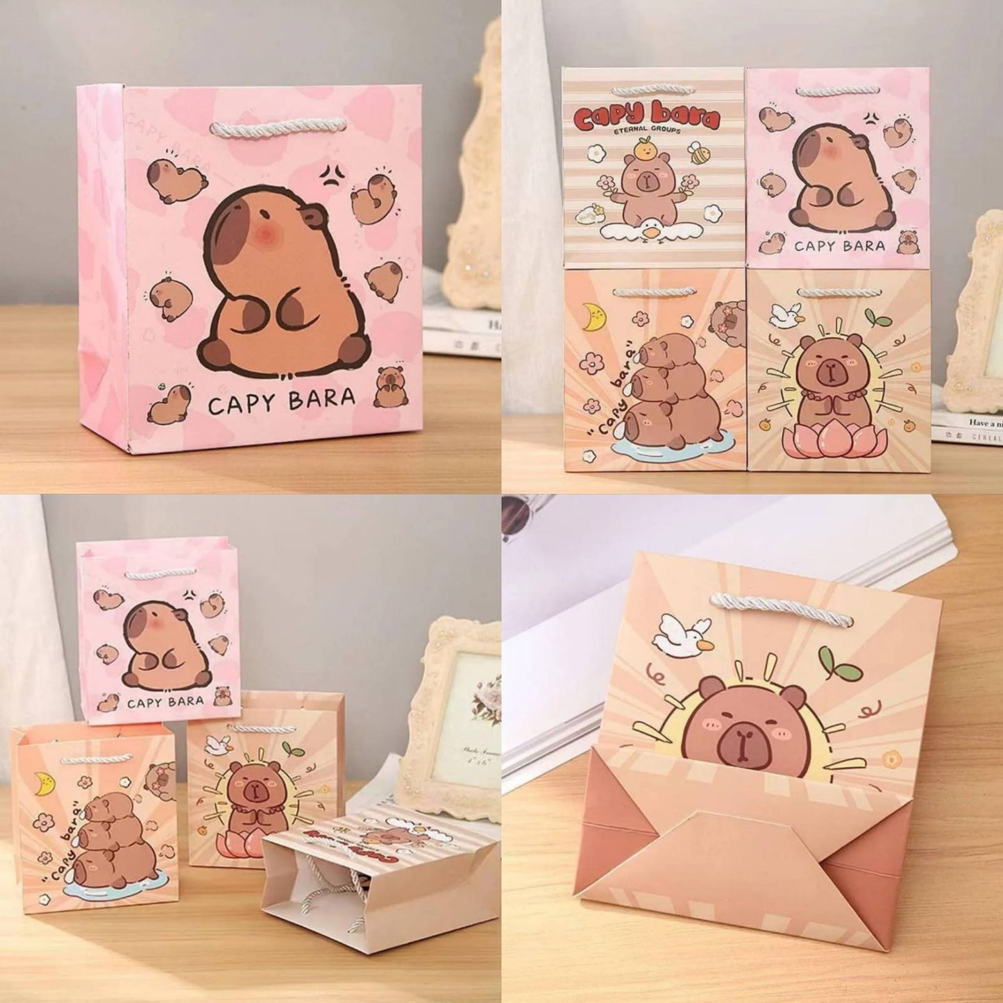 12 Bolsas regalo capibara