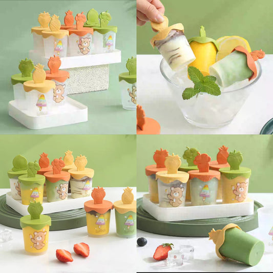 Molde helado frutas