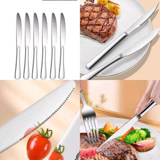 Paquete de 6 cuchillos metal