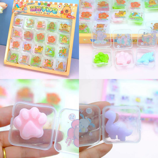 20 mini jabon capibara
