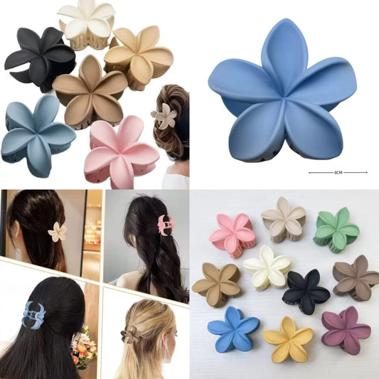 12 Pinzas flor matte
