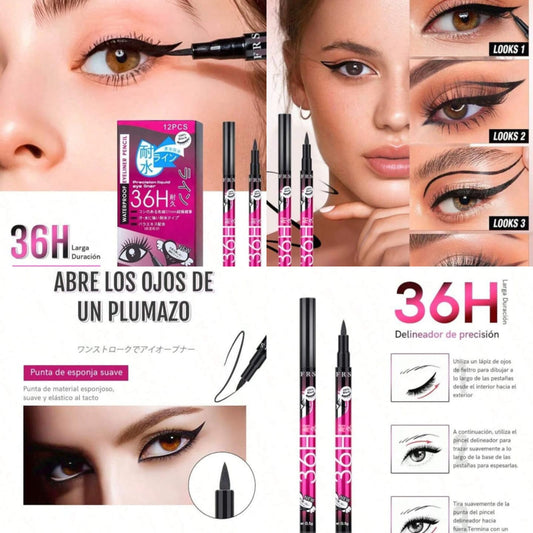 12 Plumin delineador