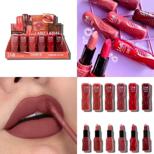 6 Labial lapiz matte SANIYE