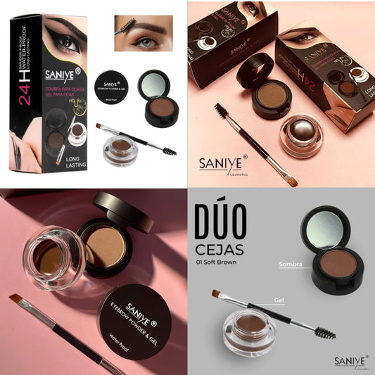 6 Duo pomada y gel de ceja SANIYE