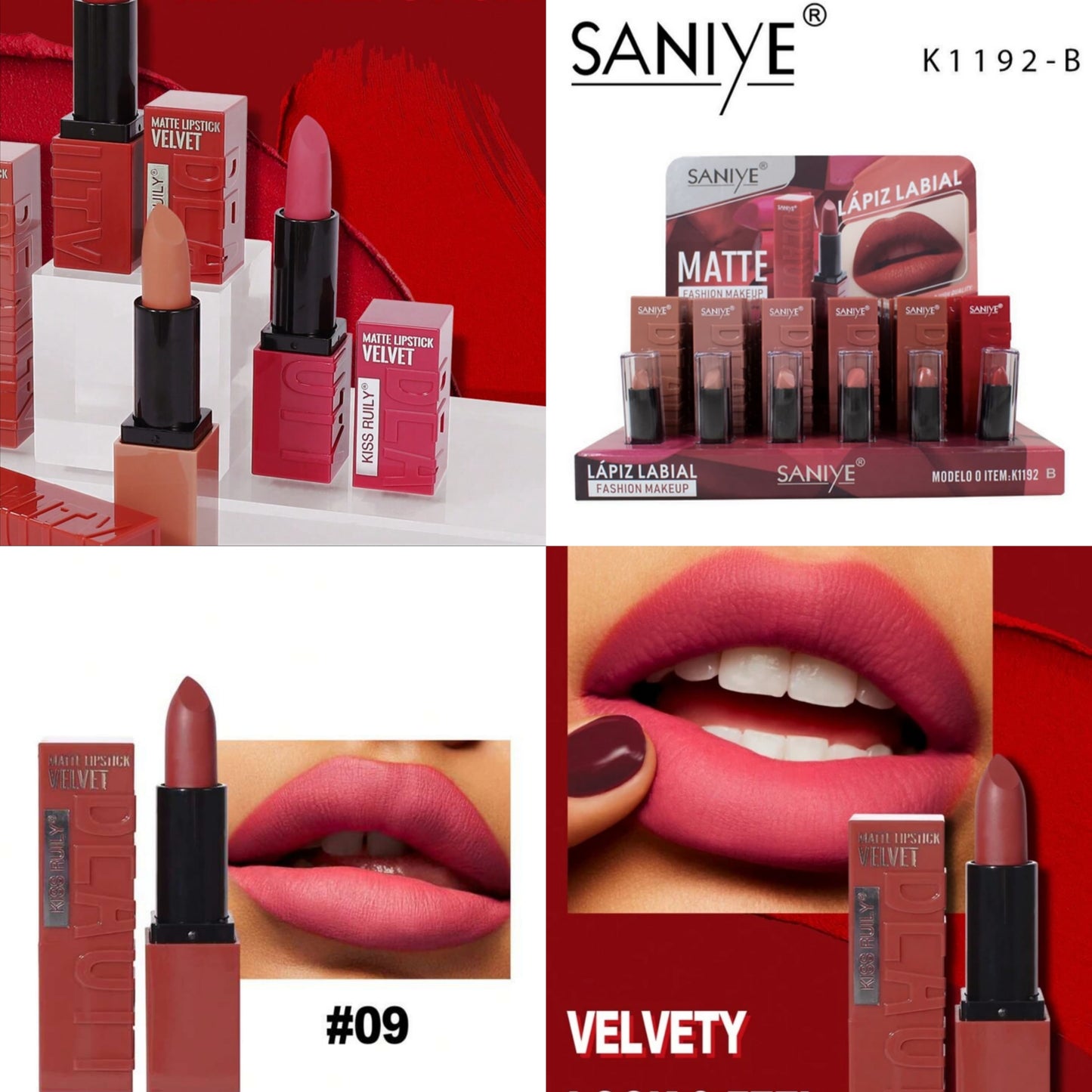 6 Labial matte SANIYE