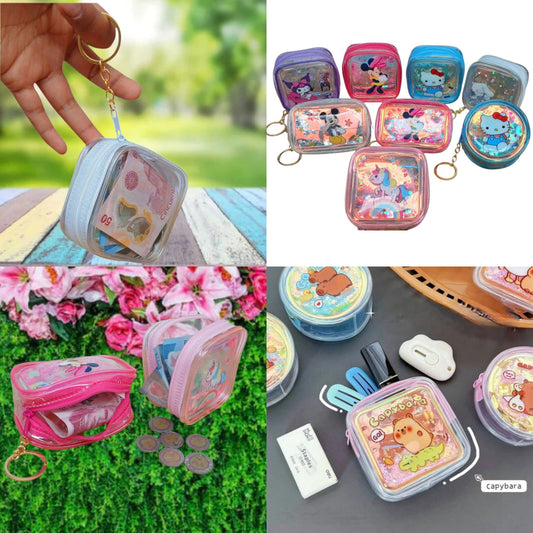 Monedero glitter personajes