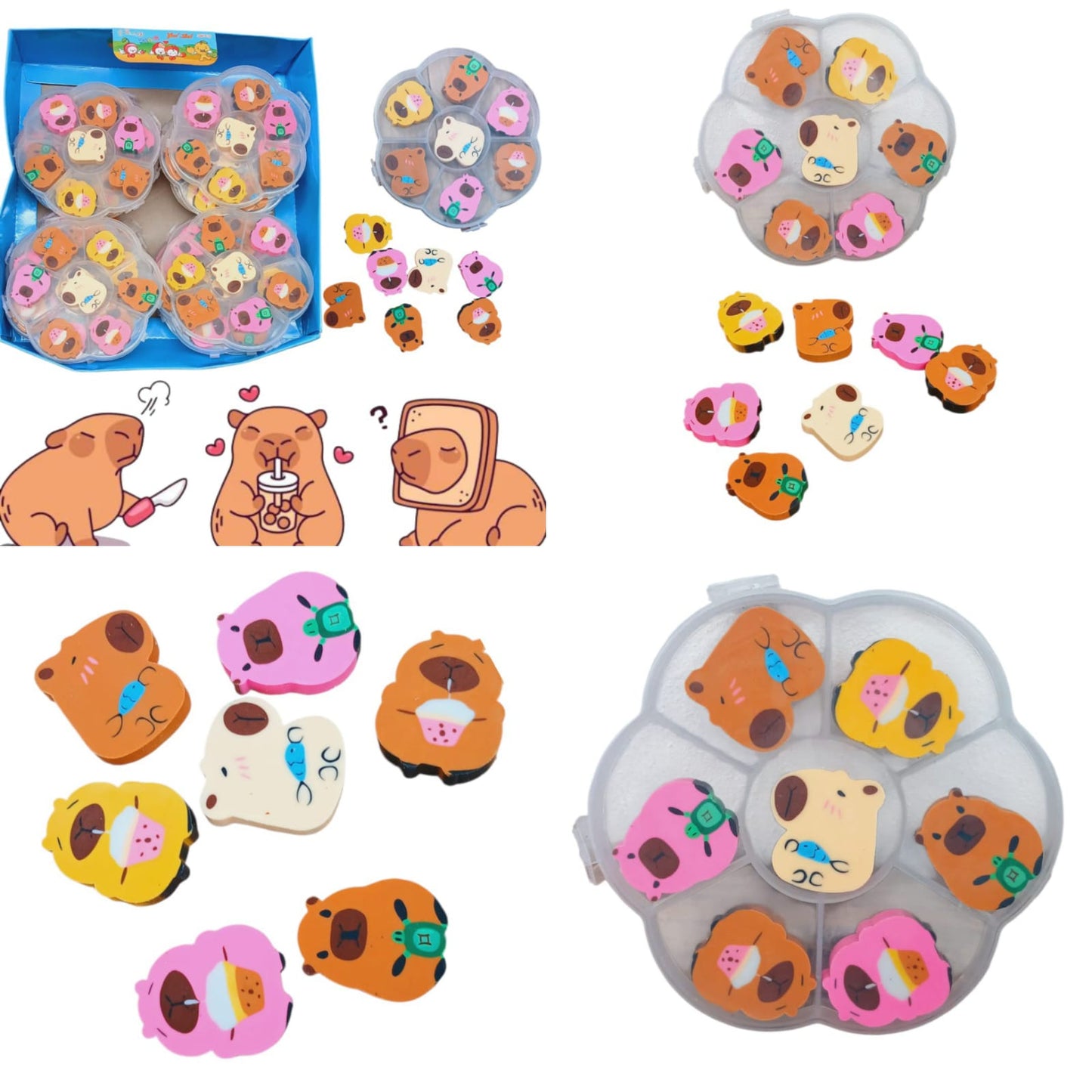 24 Paquetes de borrador capibara