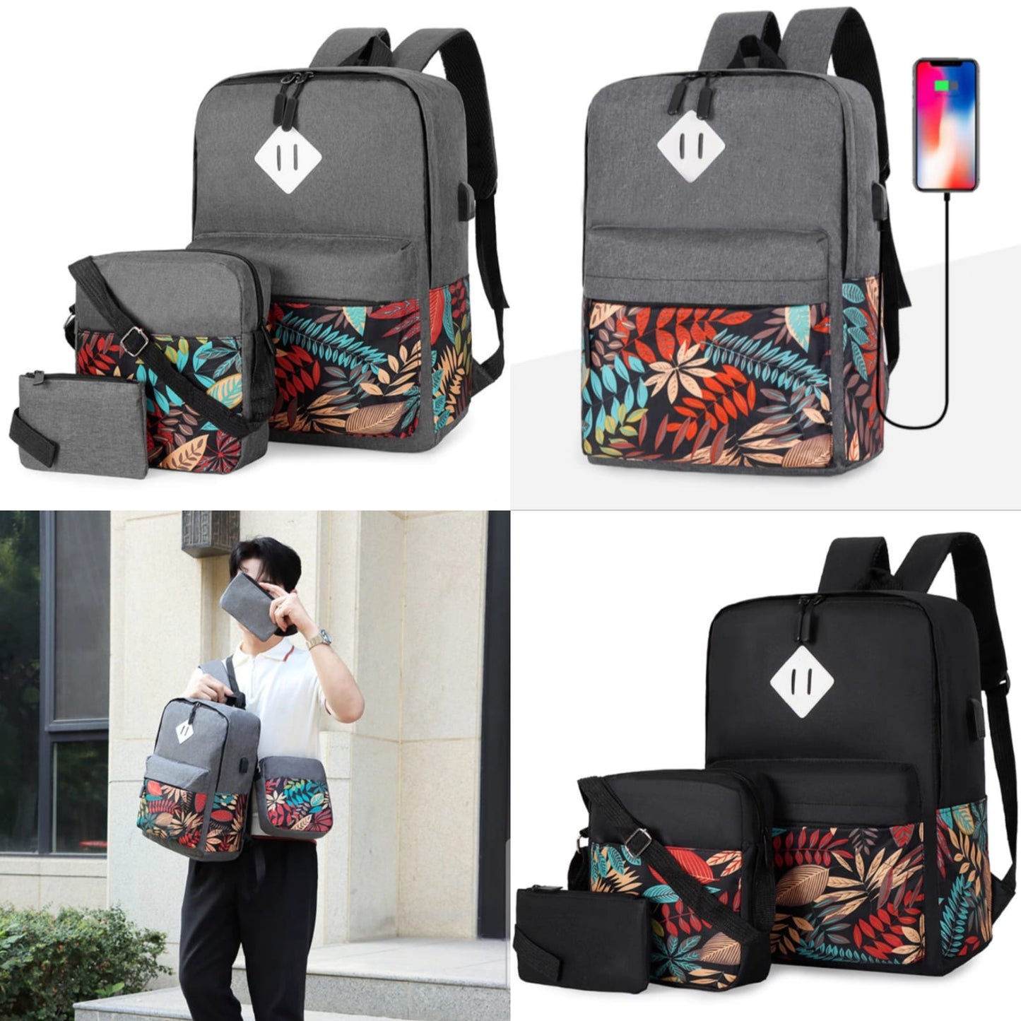 Mochila con lonchera