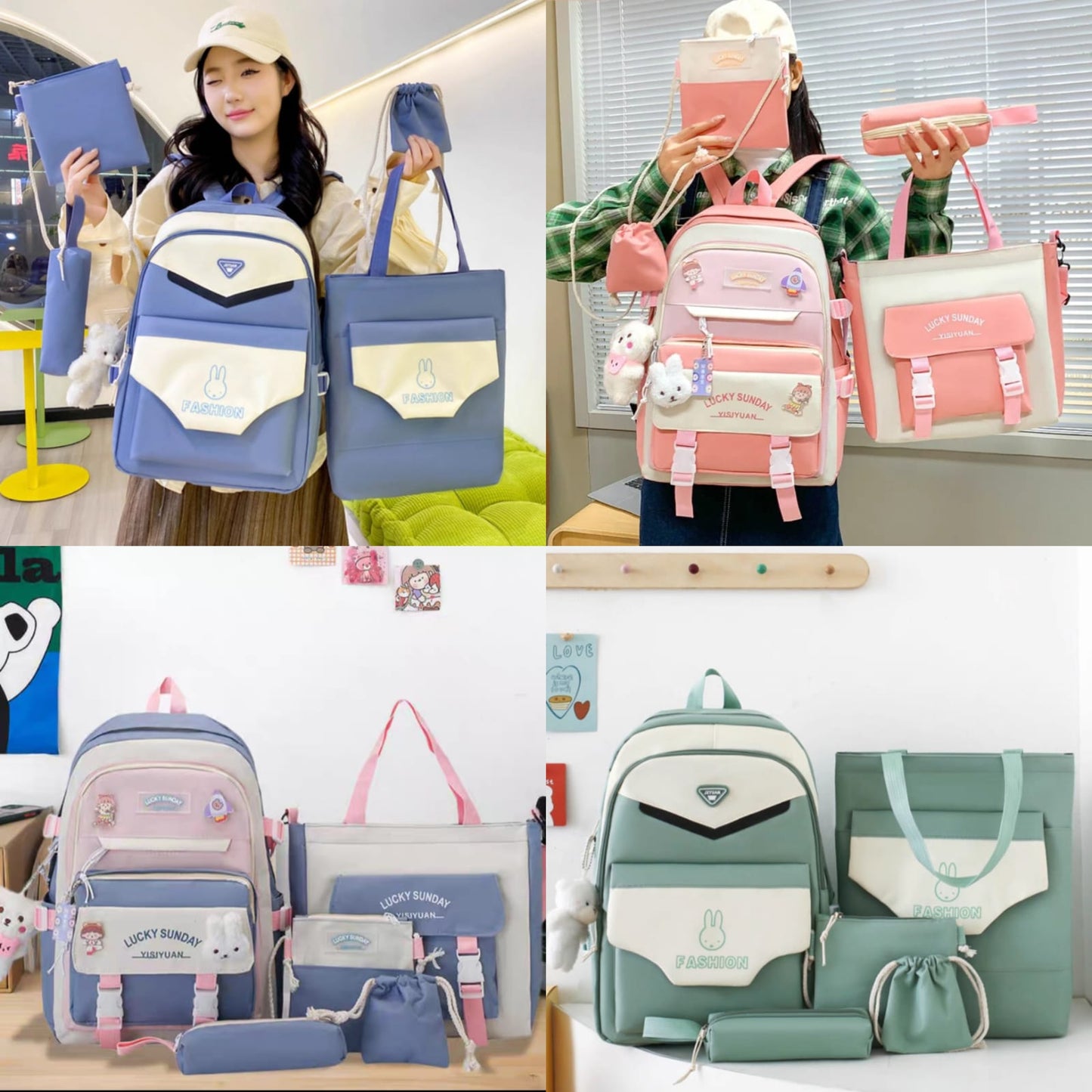 Mochila con accesorios