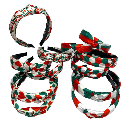 12 Diademas tricolor