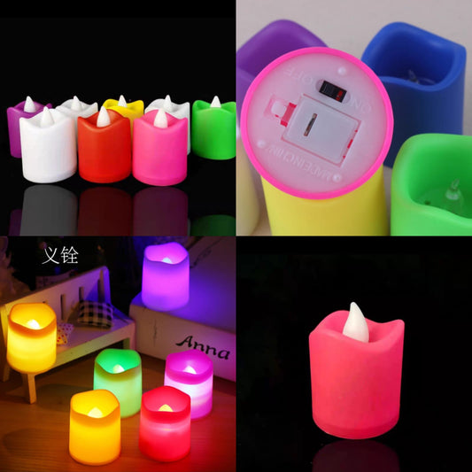 24 Velas led colores