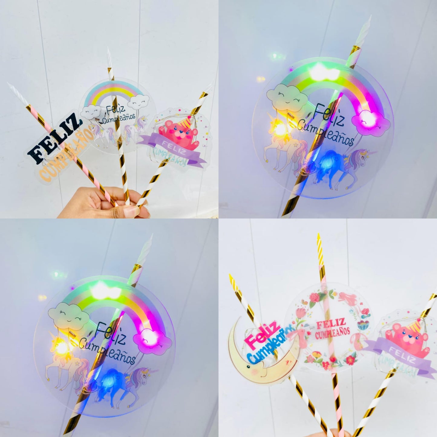Vela grande con luz