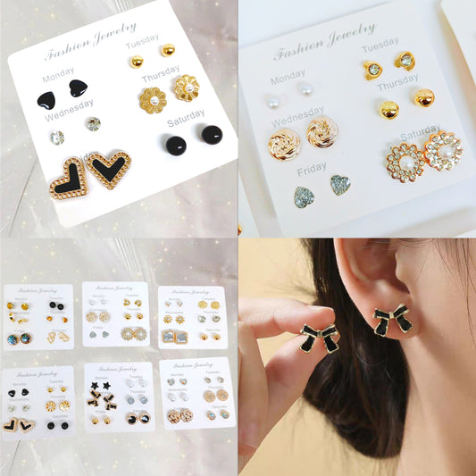 12 aretes 6 pares
