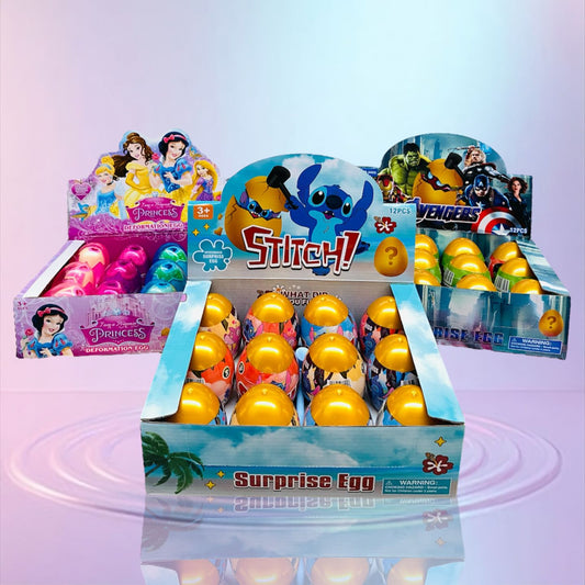 12 huevos sorpresa dorado