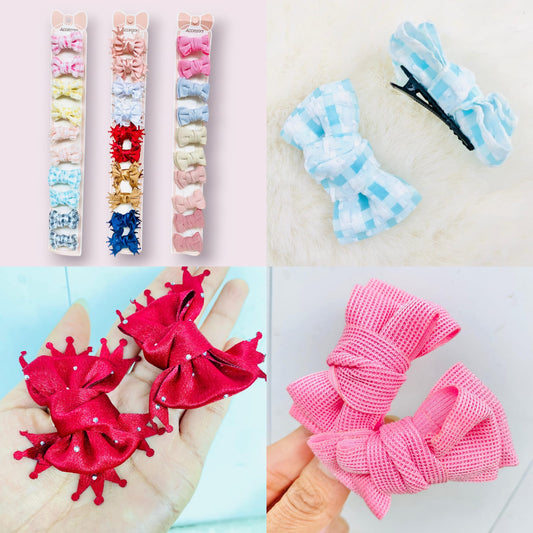 Tira 10 broche moño