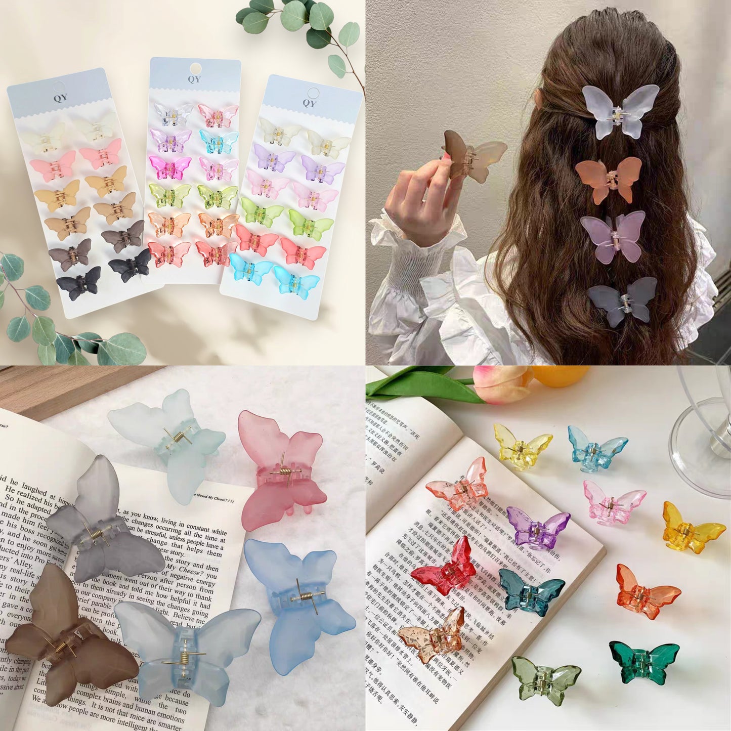 12 pinzitas mariposa